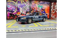 Rollin CHASE Ford Crown Victoria blue NYPD Auxiliary, масштабная модель, 1:64, 1/64