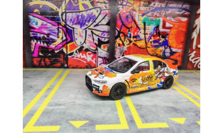 ModernArt Mitsubishi Lancer Evolution X, масштабная модель, TimeMicro, scale64