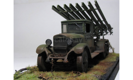 реактивный миномет БМ-13 ’Катюша’, образца 1941 года, сборные модели артиллерии, ARK Models, scale35