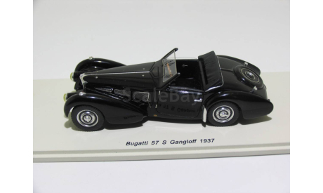 Bugatti T57S Gangloff, 1937, масштабная модель, Spark, scale43