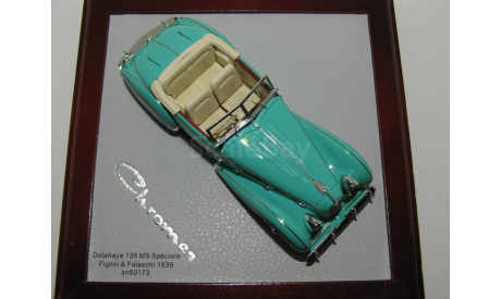 Delahaye 135MS Cabriolet (sn60173) Figoni & Falaschi, 1939, масштабная модель, Ilario, 1:43, 1/43