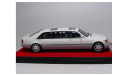 Mercedes-Benz 600SEL (W140) Pullman-Limousine, 1992 год, China Hand-made, масштабная модель, scale43