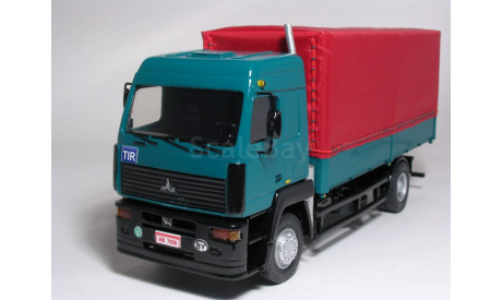 МАЗ-534008 бортовой с тентом, масштабная модель, 1:43, 1/43