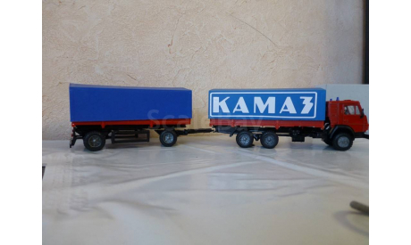 Камаз 53212 с прицепом, тент ’Камаз’, масштабная модель, 1:43, 1/43, Элекон