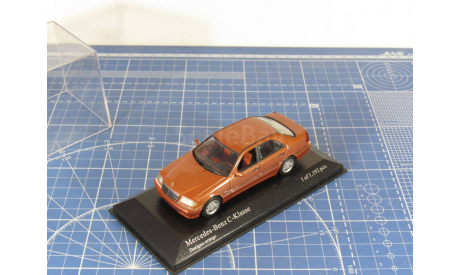 Mercedes C Klasse Designo-orange 1/43 Minichamps, масштабная модель, Mercedes-Benz, 1:43