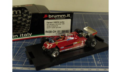 F1 Ferrari 126 CK 1/43 Brumm, масштабная модель, scale43