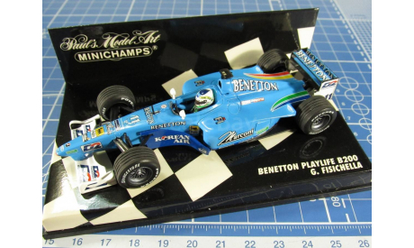 F1 Benetton Playlife B200 1/43 Minichamps, масштабная модель, 1:43