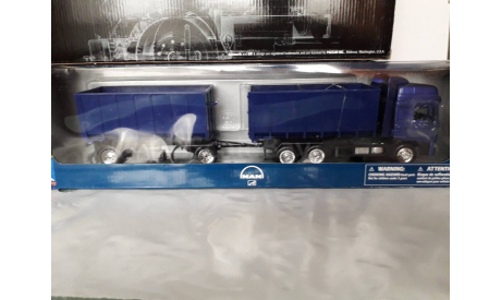 MAN F2000 пухтовоз с прицепом., масштабная модель, New-Ray Toys, scale43