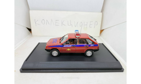 ваз 2109 дпс милиция конверсия, масштабная модель, Автолегенды СССР журнал от DeAgostini, scale43