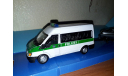 FORD Transit полиция + прицеп с катером Cararama Junior Rescue, масштабная модель, Bauer/Cararama/Hongwell, scale43