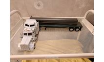 kenworth w900 платформа с бревнами, масштабная модель, New-Ray Toys, scale43