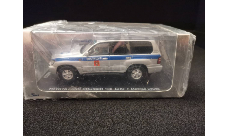 TOYOTA LAND CRUISER 100 ’ДПС’ Москва 2006 год  А003, масштабная модель, scale43