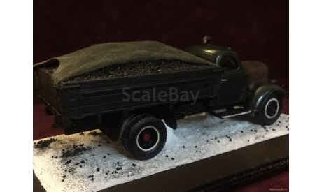ЗИС-150 ’Бортовой с углём в кузове’ зима, масштабная модель, DiP Models, scale43