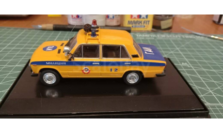 Ваз 2106 милиция (конверсия) в масштабе 1:43, масштабная модель, scale43