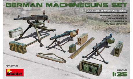 Набор немецких пулемётов, сборная модель (другое), MiniArt, scale35