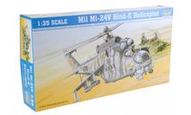 Mil Mi-24V Hind-E Helicopter, сборные модели авиации, Trumpeter, scale35