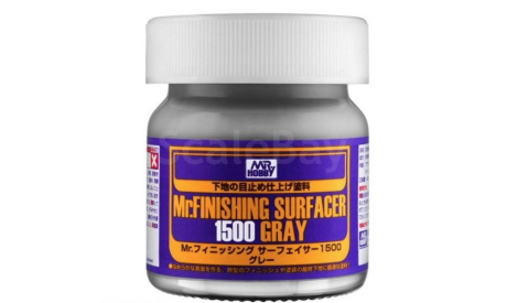 Грунтовка Mr. Finishing Surfacer 1500 Gray, 40 мл, фототравление, декали, краски, материалы, Mr.Hobby, scale0