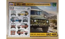 УАЗ-469 + набор декалей 1/35, сборная модель автомобиля, Звезда, scale35