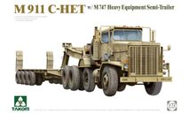 M911 C-HET w/ M747 Heavy Equipment Semi-Trailer, сборная модель автомобиля, TAKOM, scale72