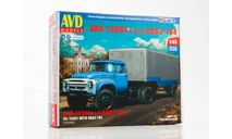 ЗиЛ-130В1 с полуприцепом ОДАЗ-794 (1:43), сборная модель автомобиля, AVD Models, scale43