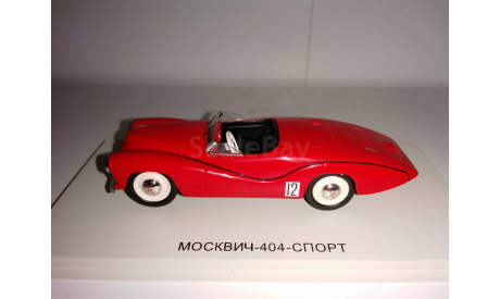 DiP Москвич Спорт 404 красный (РАРИТЕТ), масштабная модель, DiP Models, 1:43, 1/43