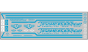 Набор декалей 0012 Главмежавтотранс ОДАЗ (вариант 2), голубые (200х70), фототравление, декали, краски, материалы, maksiprof, scale43