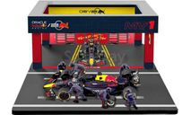 Diorama Garage Pit-stop Red Bull Racing RB20 Max Verstappen #1  2024, масштабная модель, BBurago, 1:43, 1/43