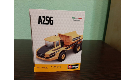 Volvo  A25G TRUCK CASSONE RIBALTABILE 2010, масштабная модель трактора, BBurago, scale50