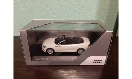 Audi A5 Convertible 2017  white metallic, масштабная модель, Spark, 1:43, 1/43