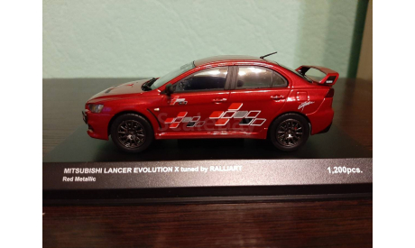 Mitsubishi Lancer EVO X  Ralliart, масштабная модель, Kyosho, scale43