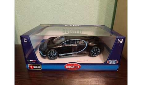Bugatti Chiron World Record Car #42 J.-P. Montoya, масштабная модель, Bburago, scale18
