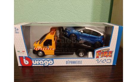 Iveco Daily Transporter +  Renault Captur, масштабная модель, BBurago, scale43