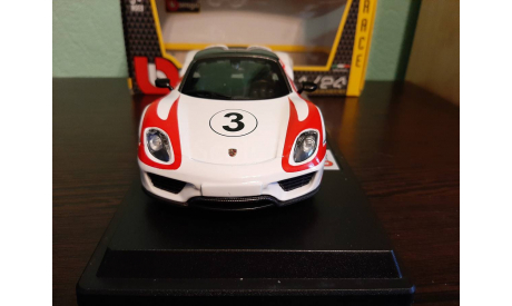 Porsche 918 Weissach #3, масштабная модель, BBurago, scale24