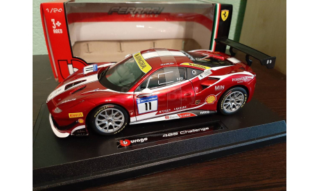 Ferrari 488 Challenge #11, масштабная модель, BBurago, 1:24, 1/24