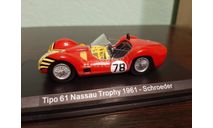 Maserati Tipo 61 #78  Nassau Trophy Schroeder 1961, масштабная модель, Leo Models, scale43