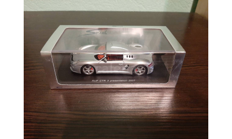 Porsche RUF CTR3 PRESENTAZIONE 2007, масштабная модель, Spark, 1:43, 1/43