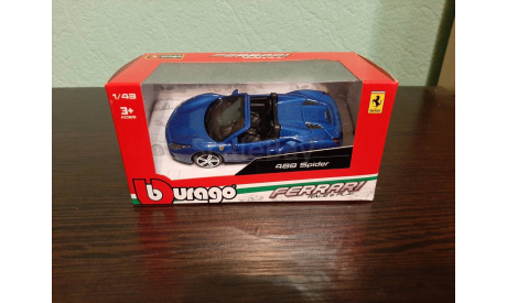 Ferrari 488 Spider 2016, масштабная модель, BBurago, scale43