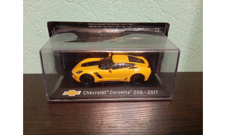 Chevrolet Corvette Z06 2017, масштабная модель, Altaya Supercars, scale43