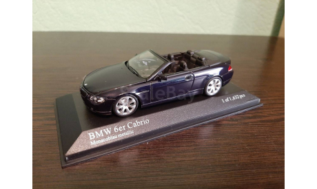 BMW 6er Cabrio 2006, масштабная модель, Minichamps, scale43