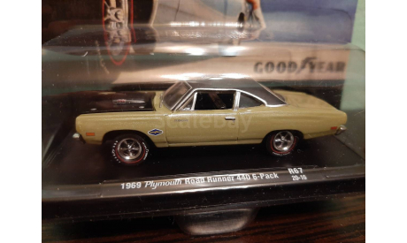 Plymouth Road Runner 440 1969, масштабная модель, M2 Machines, scale64