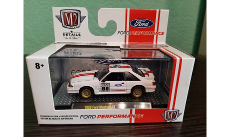 Ford Mustang GT 1988, масштабная модель, M2 Machines, 1:64, 1/64