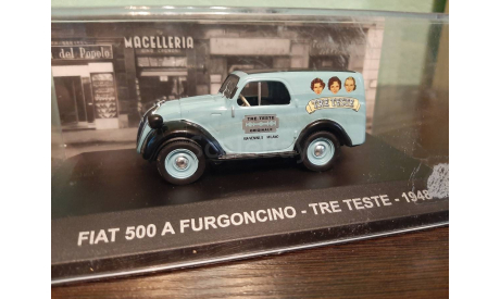 Fiat 500 A Furgoncino Tre Teste 1948, масштабная модель, Altaya, 1:43, 1/43