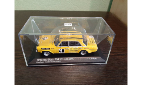 Mercedes 300 SEL 6.8 AMG #48 Le Mans 1972, масштабная модель, Mercedes-Benz, Minichamps, 1:43, 1/43