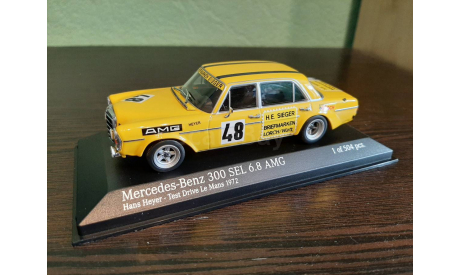 Mercedes 300 SEL 6.8 AMG #48 Le Mans 1972, масштабная модель, Mercedes-Benz, Minichamps, 1:43, 1/43