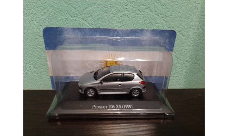 Peugeot 206 XS 1999, масштабная модель, Altaya, scale43