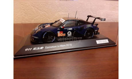 Porsche 911 (991) RSR #80 24h LeMans 2018, масштабная модель, Spark, scale43