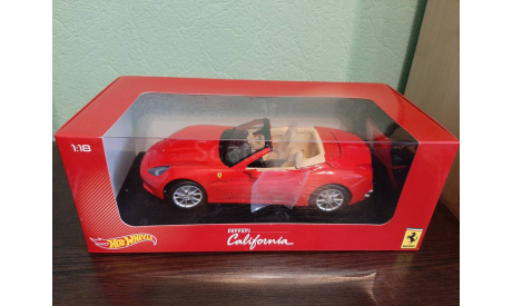 Ferrari California, масштабная модель, Mattel Hot Wheels, 1:18, 1/18