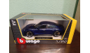 Porsche Taycan Turbo S, масштабная модель, BBurago, 1:24, 1/24