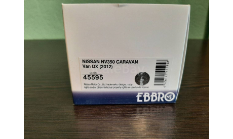 Nissan NV350 Caravan Van DX 2012, масштабная модель, Ebbro, scale43
