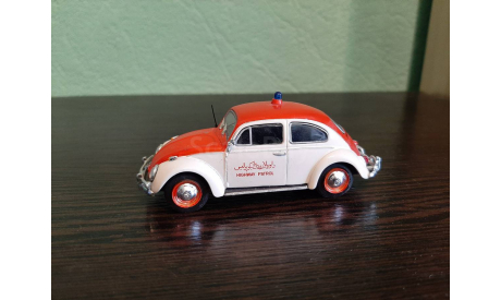 Полицейские Машины Мира №80 Volkswagen Beetle, журнальная серия Полицейские машины мира (DeAgostini), Полицейские машины мира, Deagostini, scale43